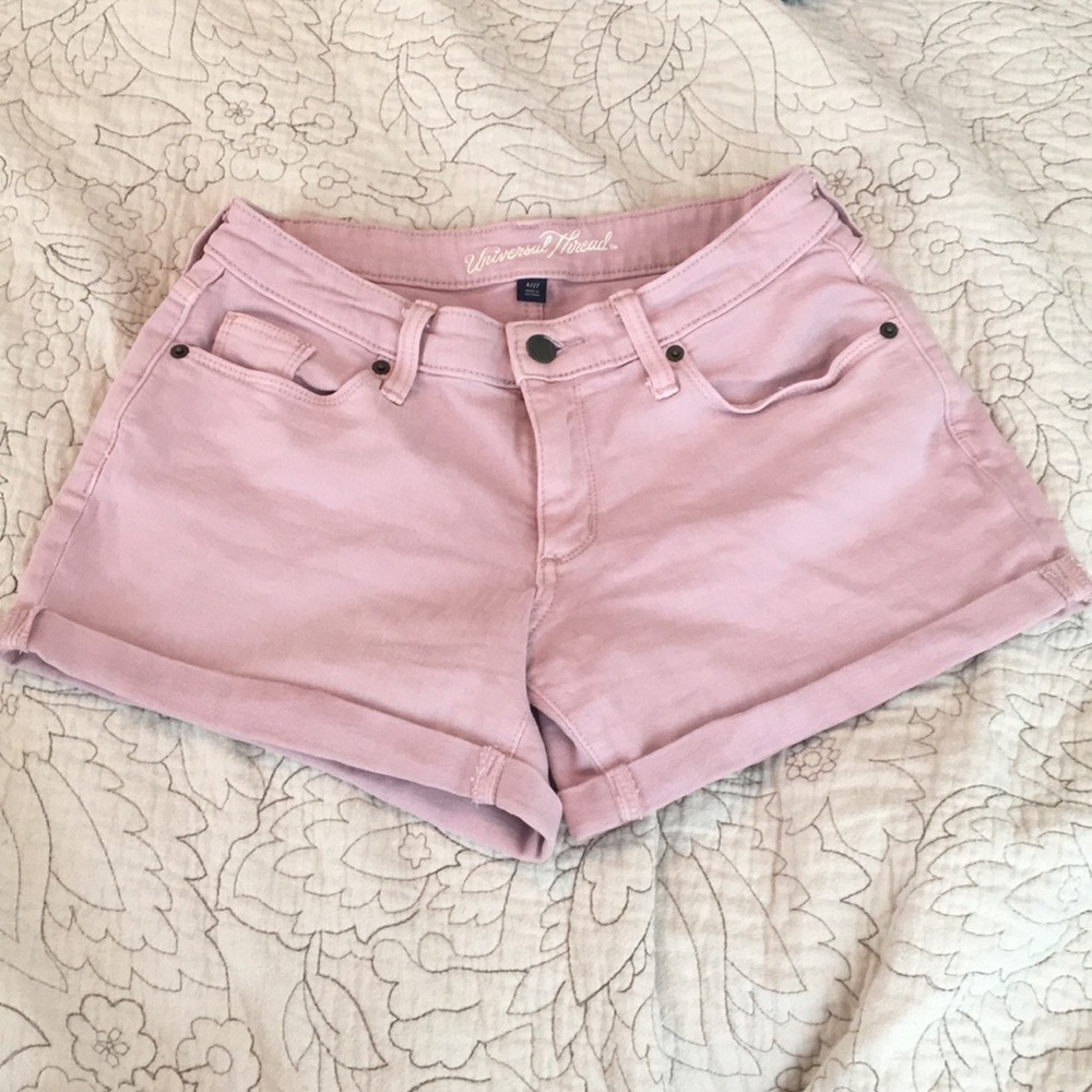 Pink Jean Stretch Shorts Size 4/27